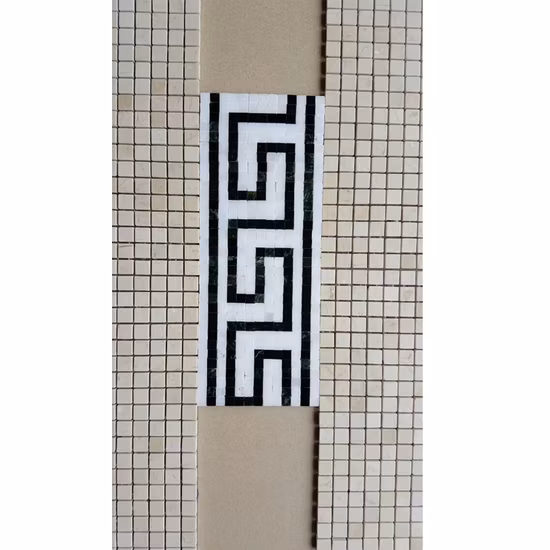 Bordures de mosaïque de carreaux de dosseret en pierre pour carreaux de décoration